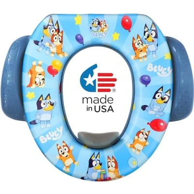 Image of Bluey Soft Potty Seat Training Toilet Seat, Cushion, Baby Training, Safe, Easy to Clean