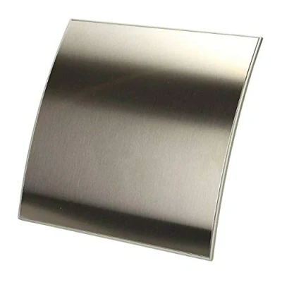 Image of SolaDirect 4 in / 100 mm Bathroom Fan Extractor for and Kitchen IPX Silent with Humidity Sensor Timer (INOX Escudo)