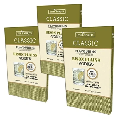 Image of 3X Still Spirits Classic Bison Plains Vodka Premium Essence Flavours 2.25L