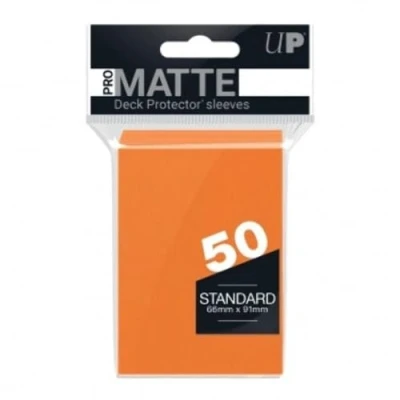 Image of Ultra Pro SLEEVES Matte d12 Card Game (Orange)