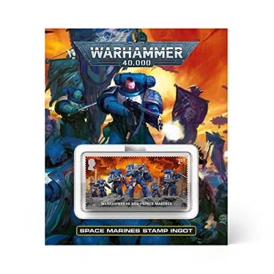 Image of Official Warhammer Space Marines Stamp Ingot by Royal Mail