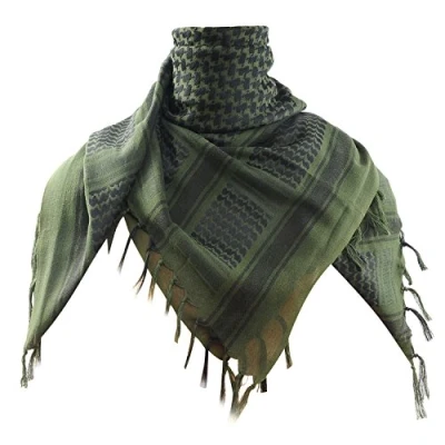 Image of Micoop Premium Military Shemagh Tactical Desert Scarf Wrap (Military Green)