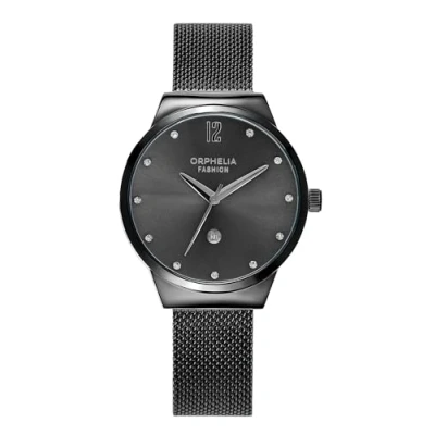 Image of Orphelia Fashion Womens Analogue Watch Optima with Stainless Steel Mesh Band,Black