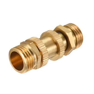Image of Air Compressor Parts 1/4 inchesPT Male Thread Release Valve Gold Tone