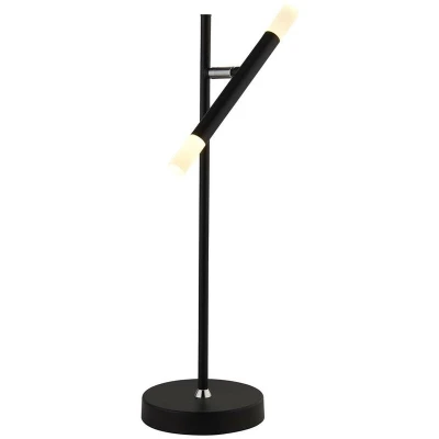 Image of Searchlight Lighting Wands 1 Light Led Table Lamp Black 2700K