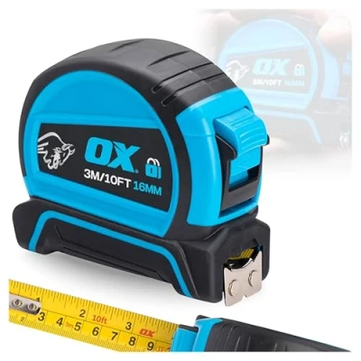 Image of OX Pro Dual Auto Lock Tape Measure 3m