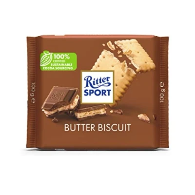 Image of Ritter Sport Butter Biscuit 100 g (Pack of 8)