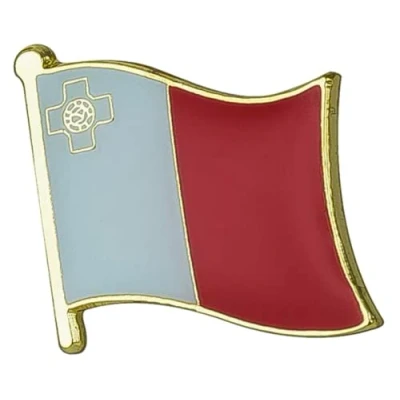 Image of Malta National Flag Enamel Metal Pin Badge Diplomat Lapel