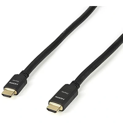 Image of StarTech.com 30m 100 ft High Speed HDMI Cable M/M Active 26AWG CL2 rated In wall Installation Ultra HD 4k x 2k (HDMM30MA), Black