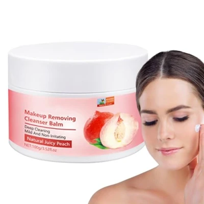 Image of Makeup Remover Balm Natural Juicy Peach 100g Cold Cream Remover, Cleansing for Pores Tongfeng
