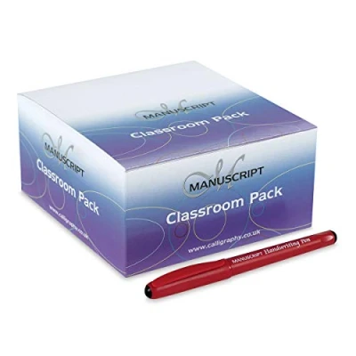 Image of Manuscript Handwriting Pens Pack of 40 with Black Ink