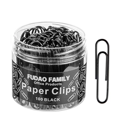 Image of Jumbo Paper Clips, 50mm Clip, 100 pcs Large Paperclips (Jumbo, Black)