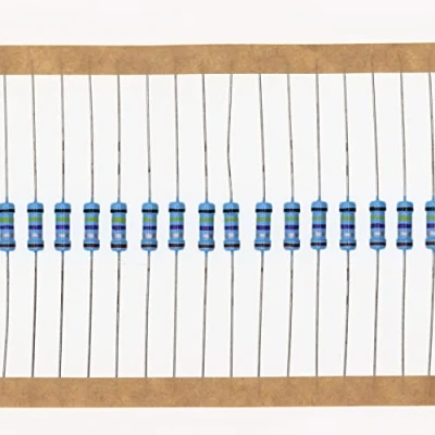 Image of HUABAN 100 Pieces 0.5 Watts 1/2W 0R47 0.47 Ohm 1% Metal Film Resistor