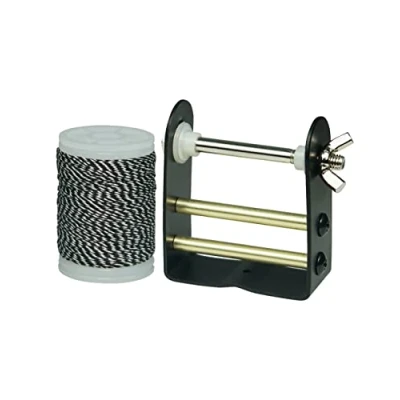 Image of longbowmaker String Serving Thread 120 yard/110m Jig Archery Matetrial Tool for Tying Peed Sight Nock black&amp;white