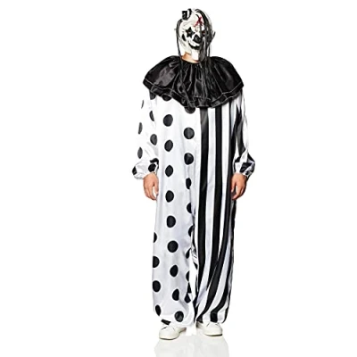Image of Fun World Killer Clown Adult Costume, black, Standard Size