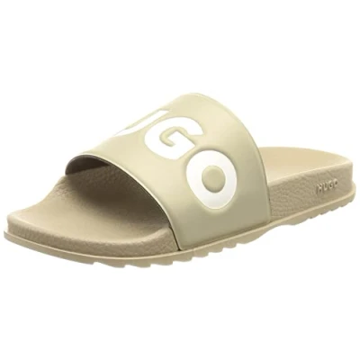 Image of HUGO Men&#039;s Match_it_Slid_rblg Slide, Light/Pastel Green333, 35