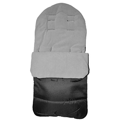 Image of Universal Footmuff Cosy Toes Fits All Pushchair/Buggy/Stroller Dolphin Grey
