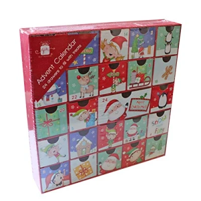 Image of Christmas Fill Your Own Advent Calendar 24 Draws Gifts Xmas Countdown 6236
