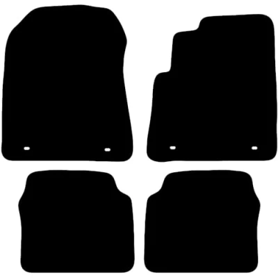 Image of Carsio Carpet Car Mats For MG MG6 2011 2016 Tailored Fit Floor Mat Set Complete Accessory Black Custom Fitted All Weather, Anti Slip Backing &amp; Trim