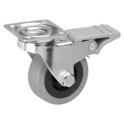 Image of Meister Castor ✓ Brake 60 x mm Rubber Wheel Soft Tread /Transport Roller Bearing Heavy Duty Roll, 800730