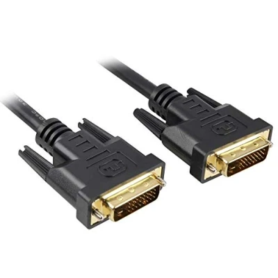 Image of PremiumCord DVI Connection Cable 1 m Dual Link D (24 + 1) Male to Digital Full HD 1080P Maximum Resolution 2560 x 1600 Pixel 60Hz Colour Black