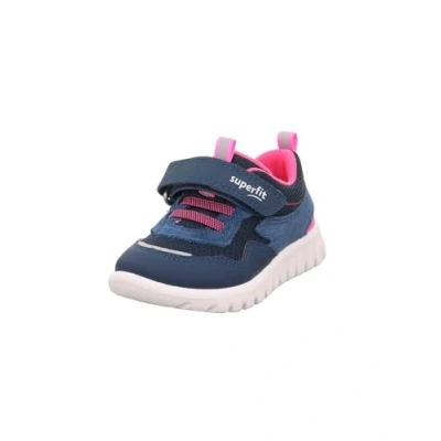 Image of Superfit SPORT7 MINI Trainers for kids, Size: 4.5K/5K, Blau/pink Leather and textile