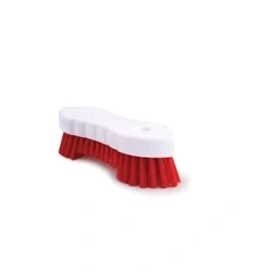 Image of Hand Held Scrubbing Brush Red