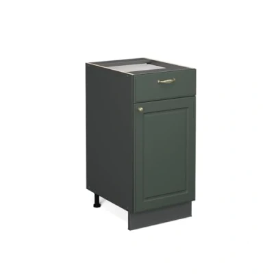 Image of Vicco Kitchen base cabinet Fame Line, Green Gold Country House/Anthracite, 40 cm without worktop