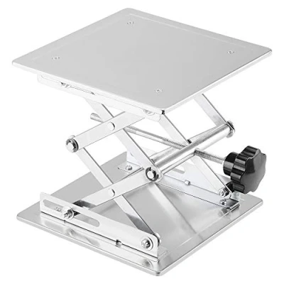 Image of Labasics Lab Scissors Jack, 200 x mm Stainless Steel Laboratory Support Jack Platform Lift Stand Table, Expandable Height Range from 80 to 280 mm, Weight 15KG
