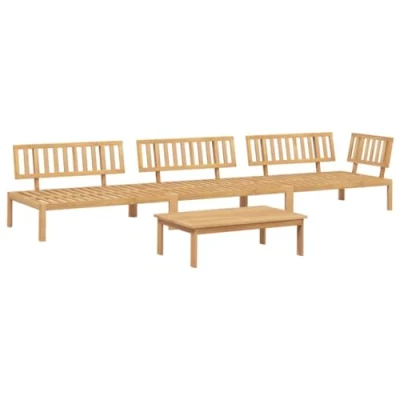 Image of vidaXL 4 Piece Garden Pallet Sofa Set Solid Wood Acacia