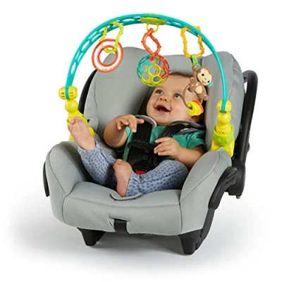 Image of Bright Starts OBall Flex &#039;n Go Activity Arch Take Along BPA free Baby Stroller Toy, Age Newborn+