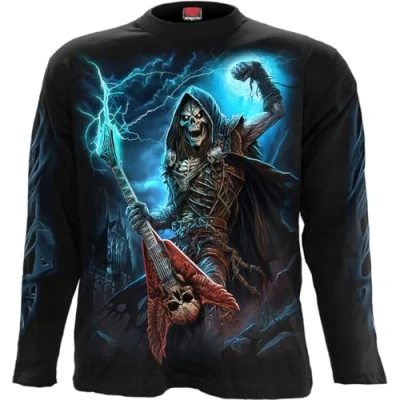 Image of Spiral Dead Metal Longsleeve T Shirt Black S