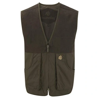 Image of Shooterking Forest Vest Dark Olive/Brown XXX Large Green
