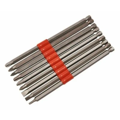 Image of 9PC Assorted Screwdriver Power BITS Adaptor 150MM Extra Long BIT Set