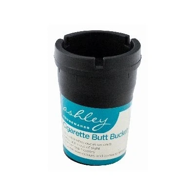 Image of Black 7.5cm Polypropylene Cupholder Ashtray By Ashley