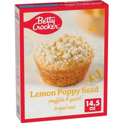 Image of Betty Crocker Lemon Poppy Seed Muffin Mix 15.4 oz 411g