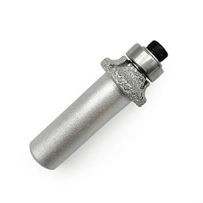 Image of SHDIATOOL 1/2 Inch Shank Round Over Router Bits 03MM Radius Corner Rounding Edge Forming Marble Granite Quartz Stone