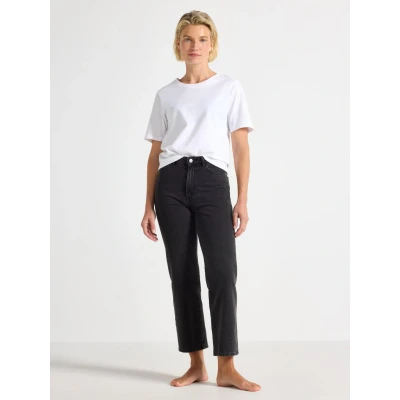 Image of Lindex Trousers Hanna Relaxed fit jeans, Women&#039;s, Size: 28, Black