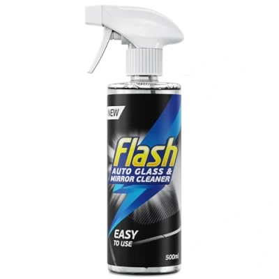 Image of Flash Car Care Automotive Glass &amp; Mirror Cleaner 500ml Easy To Use Cleaner, Powerful Spray Formula, Quick and Effective Window