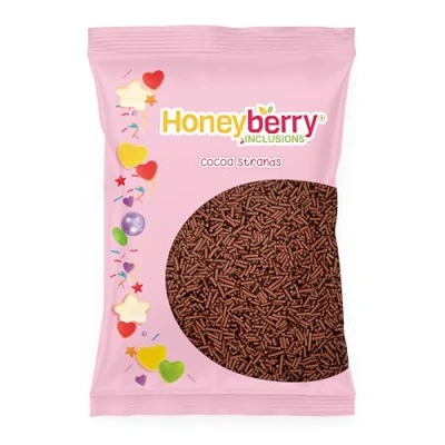 Image of Cocoa Sugar Strands Sprinkles 55g Sachet Natural Vermicelli Chocolate Style Perfect for Baking, Cupcake and Cake Decorations, Ice Cream, Desserts Icing Decoration Toppers
