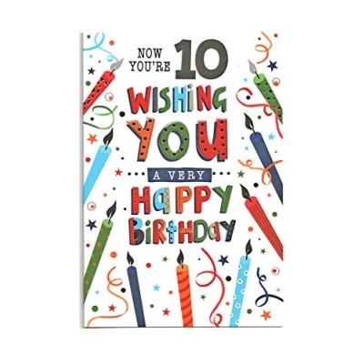 Image of Simon Elvin Birthday Card for Ten (10) Year Old Boy