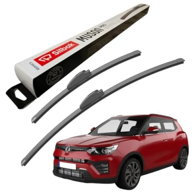 Image of Silbak Windscreen Wipers, for SSANGYONG TIVOLI (11/2019 ONWARDS) Wiper Blades, 600mm/400mm