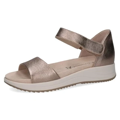 Image of CAPRICE Women&#039; 9 28710 42 Flat Sandal, Taupe, UK