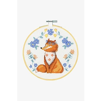 Image of DMC Adorable Fox Cross Stitch Kit