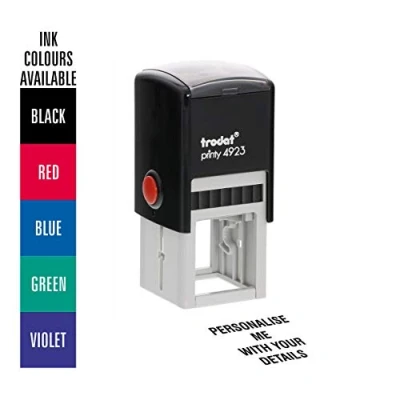 Image of Trodat Printy 4923 Personalised Custom Office, Business and Teachers Stamp 6 Lines of Text