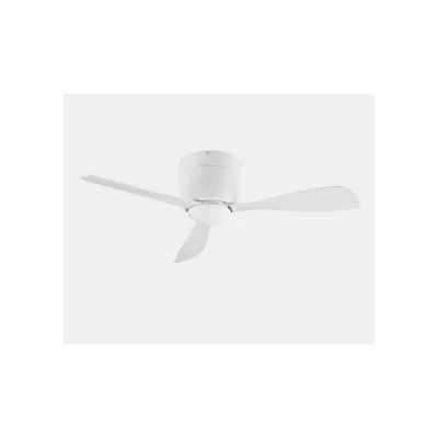 Image of Bora 3 Blade 98.8cm Ceiling Fan with LED Light White Small
