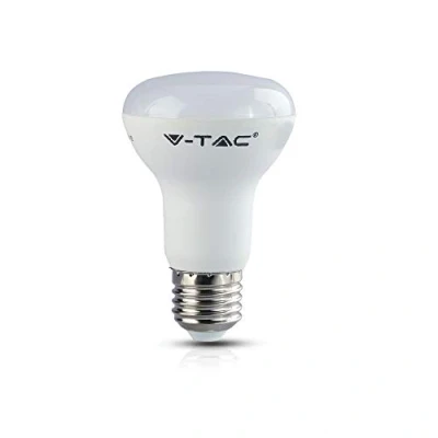 Image of V TAC 8W (60W) Energy Saving R63 Reflector LED Bulb 60W Equivalent with Samsung E27 ES (Edison Screw) 6400K White Colour Non Dimmable, VT 263