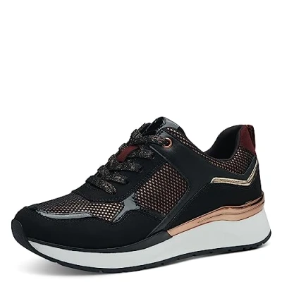 Image of MARCO TOZZI Women&#039;s 2 23725 41 Sneaker, Black Comb, 5.5