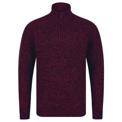 Image of Tokyo Laundry Men&#039;s &#039;Merson&#039; Quarter Zip Funnel Neck Wool Blend Knitted Jumper