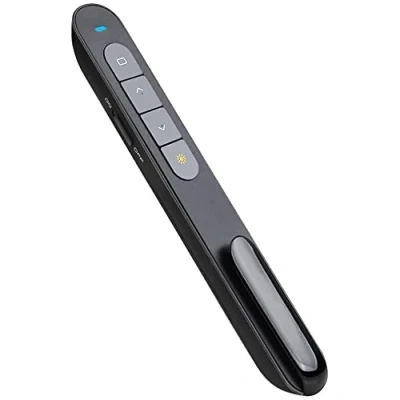 Image of Presentation Clicker for PowerPoint Remote, Hyperlink Volume Wireless Presenter Remote Pointer, USB Slide Advancer PPT Computer Laptop Mac